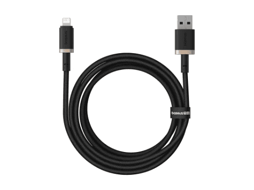 Baseus Dura Series 2 Meter 2.4A USB to Lightning Fast Charging Cable - P10377801U01-02