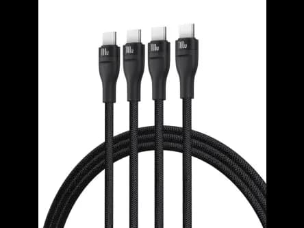 Baseus Flash Series 3 1.5Meter 100W One-for-three Type-C to C C C Fast Charging Cable - P10377503111-00 (2)
