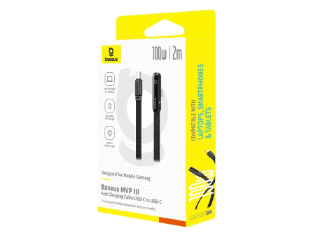 Baseus MVP 3 Type-C to Type-C 100W 2 Meter Fast Charging Cable - P10382500121-01 (4)