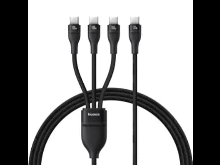 Baseus Flash Series 3 1.5Meter 100W One-for-three Type-C to C+C+C Fast Charging Cable - P10377503111-00