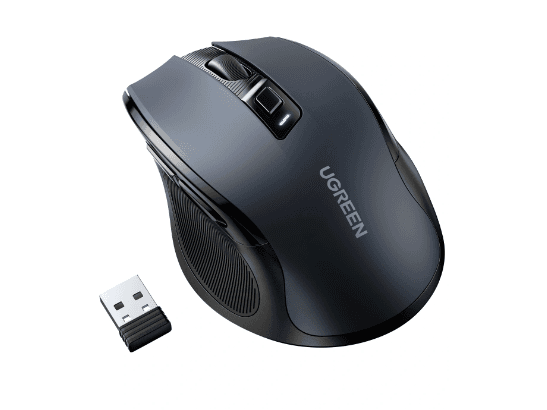 UGREEN Ergonomic Wireless Mouse 2.4G 4000DPI Silence Design – MU006 - 90545 with 1 Year Warranty