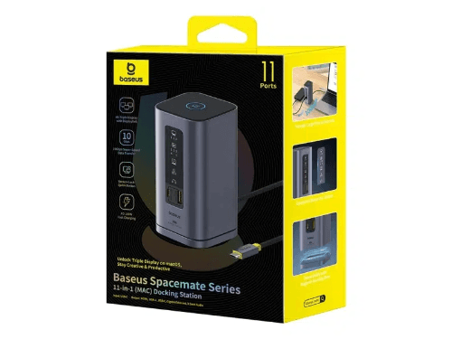 Baseus Spacemate Series 11-in-1 (MAC) Three Screen Docking Station - B00568101813-01 (6)