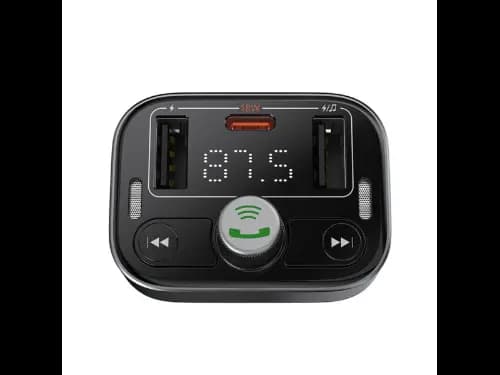Baseus S-09 Pro Series Car FM Transmitter Cluster Black - C10762200113-00 (3)
