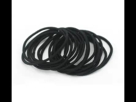 Elastic black 48pcs