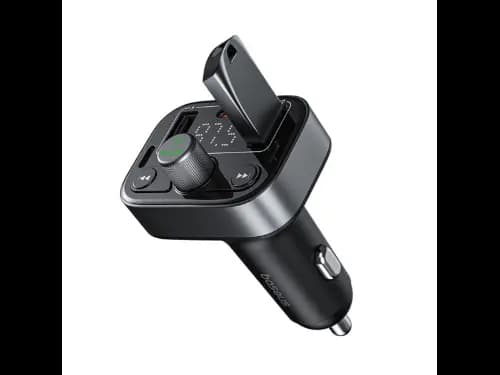 Baseus S-09 Pro Series Car FM Transmitter Cluster Black - C10762200113-00 (2)