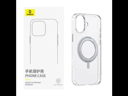Baseus Iphone 16 SkyRing Series 360 Magnetic Phone Case with Stand – Clear - P6016100A201-00 (2)