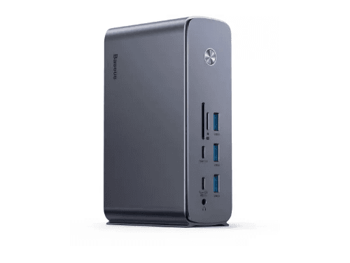Baseus UnionJoy Pro17-Port Four-Screen Multifunctional HUB Docking Station ( EU Pin Charging Adapter - WKSP090113 (2)
