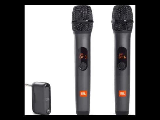 JBL Dual Wireless Microphone MIC-300 UHF Two Wireless Microphone System -  Black
