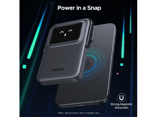 UGREEN 5000mAh Magnetic Wireless Power Bank – PB571 - 35605B (4)