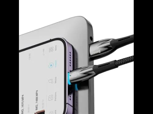Baseus Glimmer Series 1 Meter USB to Lightning 2.4A Cable – CADH000201 (4)