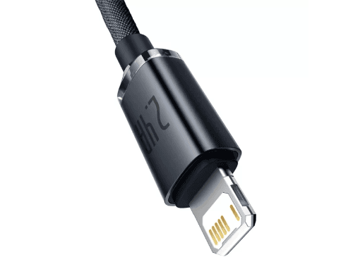 Baseus Crystal Shine Series 2Meter 2.4A USB to iPhone Fast Charging Data Cable - CAJY000101 (2)