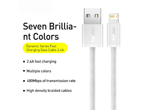 Aseus Dynamic Series 2 Meter 2.4A USB to Lightning Fast Charging Data Cable - CALD000502 (4)