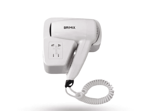 Brimix Wall Mounted Electric Hair Dryer White Color – YI-BRI/EHD/882/WHT
