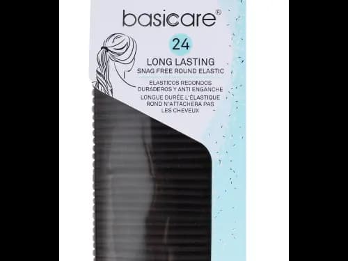 BASICARE BROWN LONG LASTING SNAG FREE ROUND ELASTIC - PACK OF 24 (2)