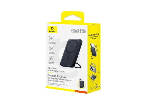 Baseus PicoGo Qi2 5000mAh 20W Magnetic Power Bank with Rotatable Stand - P10076802123-00 (4)
