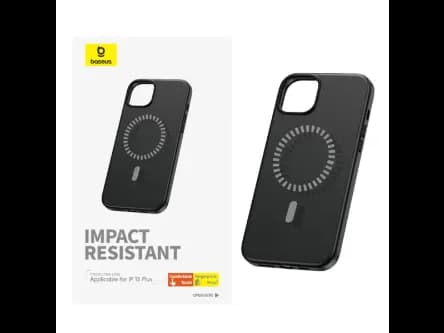 Baseus Fauxther Series for iP 15 Plus, Magnetic Phone Design Protective Magnetic Phone Case Cluster Black – P60157305113-02 (2)