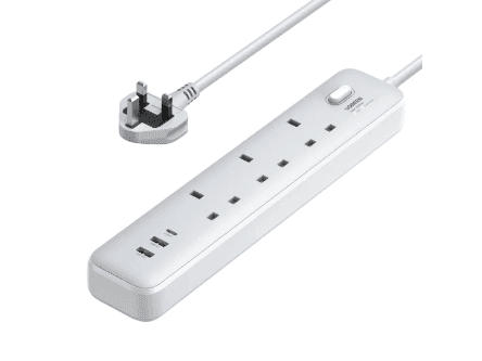 UGREEN 3-Outlet Surge Protector Master Switch Extension Code With 30W Type-C Port + Dual USB Ports CD286 - 15461