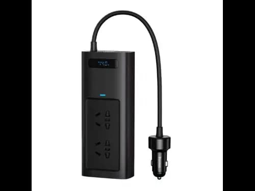 Baseus Power Inverter Pro 150W Car Current Converter – Black- 6 Months Warranty