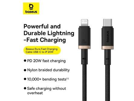 Baseus Dura Series 2 Meter 20W Type-C to Lightning Fast Charging Cable - P10377800U01-02 (4)