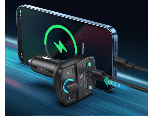 UGREEN Car Charger With Bluetooth Car Modulator – CD229 - 80910 (3)