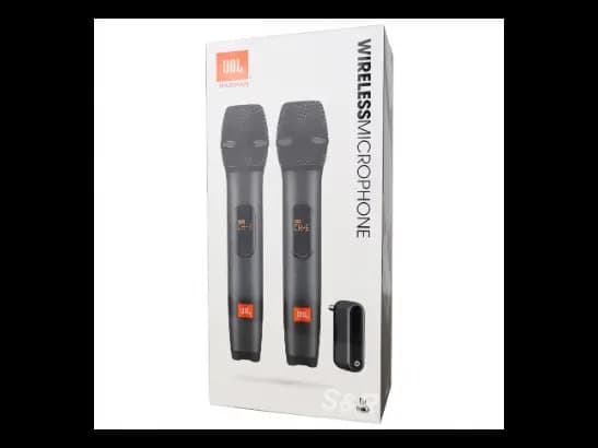 JBL Dual Wireless Microphone MIC-300 UHF Two Wireless Microphone System - Black (3)