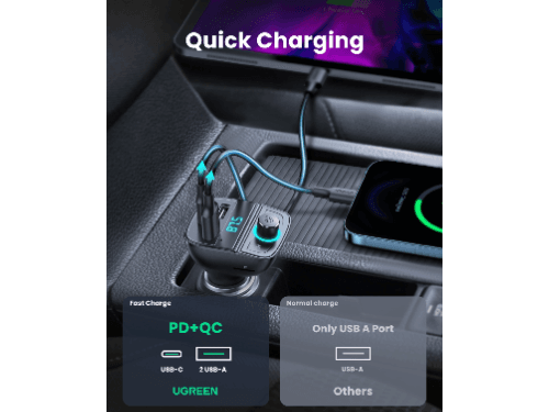 UGREEN Car Charger With Bluetooth Car Modulator – CD229 - 80910 (4)