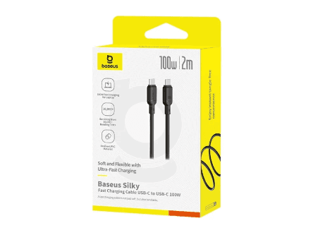Baseus Silky Series Type-C to Type-C 2 Meter 100W Fast Charging Cable - P10377704113-01 (4)