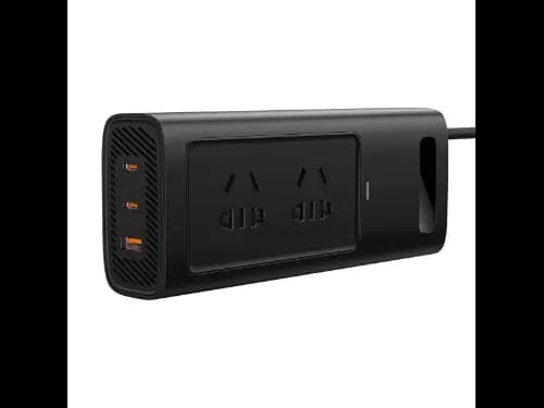 Baseus Power Inverter Pro 150W Car Current Converter – Black- 6 Months Warranty (2)
