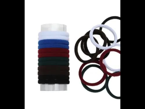 BASICARE KNITTED PONYTAILERS DARK COLOUR -PACK OF 24