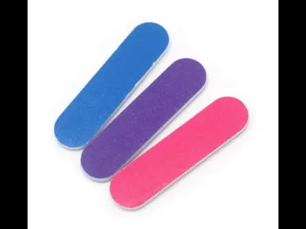 Mini Nail Files 3Pcs Pink+Purple+Blue