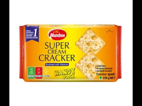 Munchee Super Cream Cracker Biscuit Handy Pack 230g