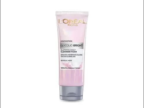 Loreal Glycolic Bright Glowing Daily Cleanser Foam 50ml - INDONESIA