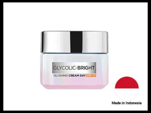 Loreal Glycolic Bright Glowing Day Cream SPF17 50ml - INDONESIA