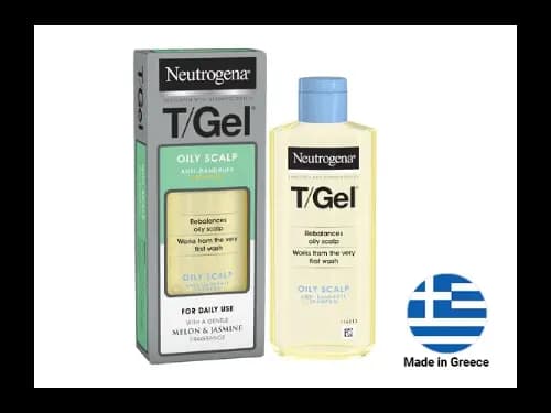 Neutrogena T/Gel Anti-Dandruff Oily Scalp Shampoo 250ml - GREECE