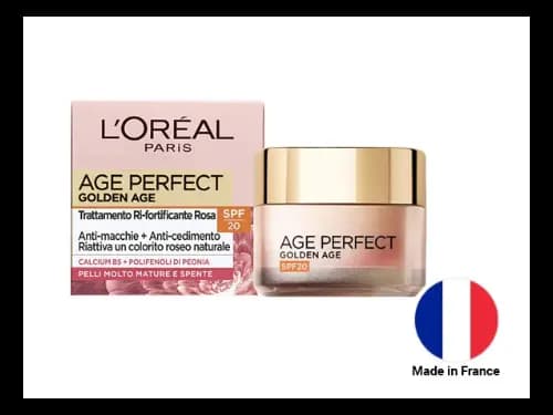 Loreal Paris Age Perfect Golden Age Glowy Fortifying Rosy SPF 20 50ml - FRANCE