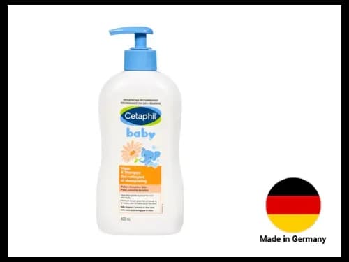 Cetaphil Baby Wash & Shampoo For Sensitive Skin 400ml - GERMANY