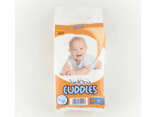Velona Cuddles Baby Diaper Medium 4Pcs
