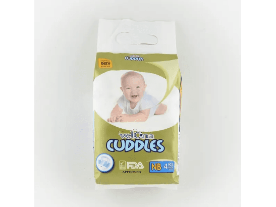Velona Cuddles Baby Diaper New Born 4Pcs