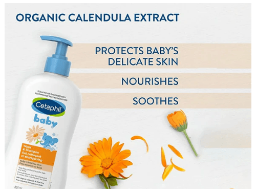 Cetaphil Baby Wash & Shampoo For Sensitive Skin 400ml - GERMANY (2)