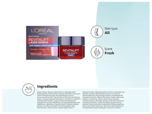 Loreal Revitalift Laser X3 Triple Action Anti-Aging Night Cream 50ml - FRANCE (3)