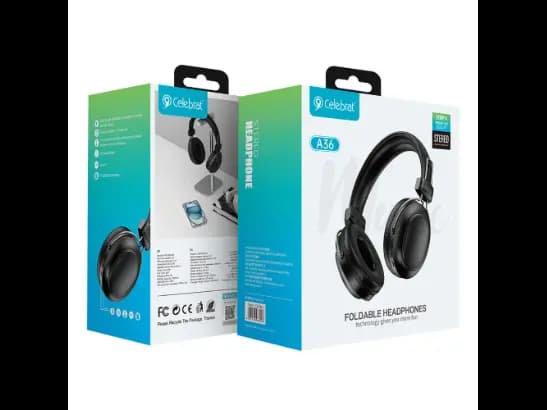 Celebrat A36 Foldable Wireless Bluetooth Headphone - 3 Month Warranty (4)