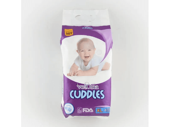 Velona Cuddles Baby Diaper Extra Large 4Pcs