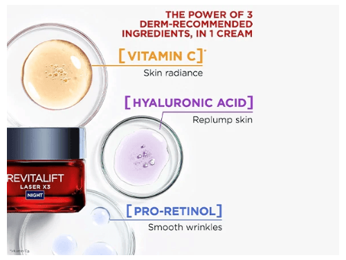 Loreal Revitalift Laser X3 Triple Action Anti-Aging Night Cream 50ml - FRANCE (2)