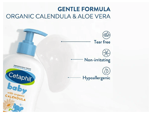 Cetaphil Baby Wash & Shampoo For Sensitive Skin 400ml - GERMANY (4)