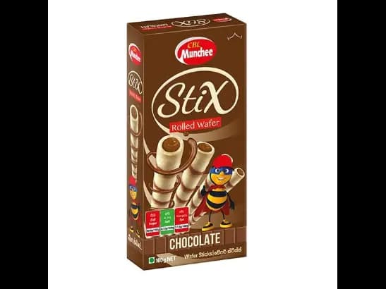 Munchee Stix Rolled Wafer Chocolate 55g