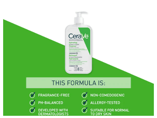 Cerave Hydrating Cream-to-Foam Cleanser 562ml - USA (2)