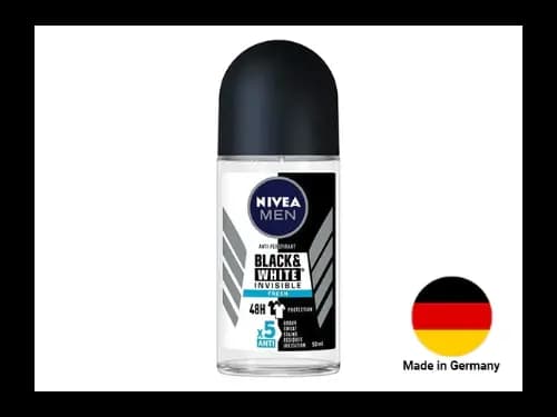Nivea Men Black and White Invisible Fresh Anti-Perspirant 50ml - GERMANY