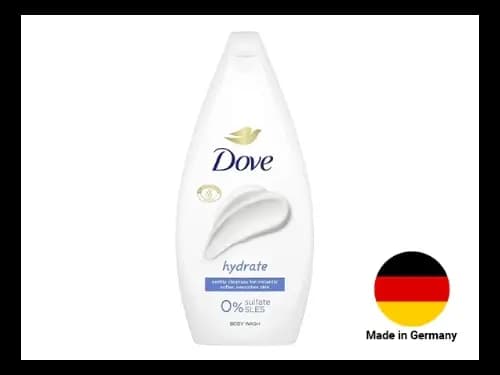 Dove Hydrate Gently Cleanser Body Wash 450ml - GERMANY