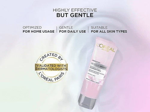 Loreal Glycolic Bright Glowing Daily Cleanser Foam 50ml - INDONESIA (3)