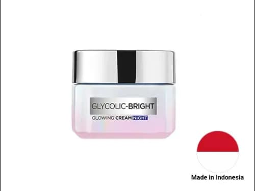Loreal Glycolic Bright Glowing Night Cream 50ml - INDONESIA